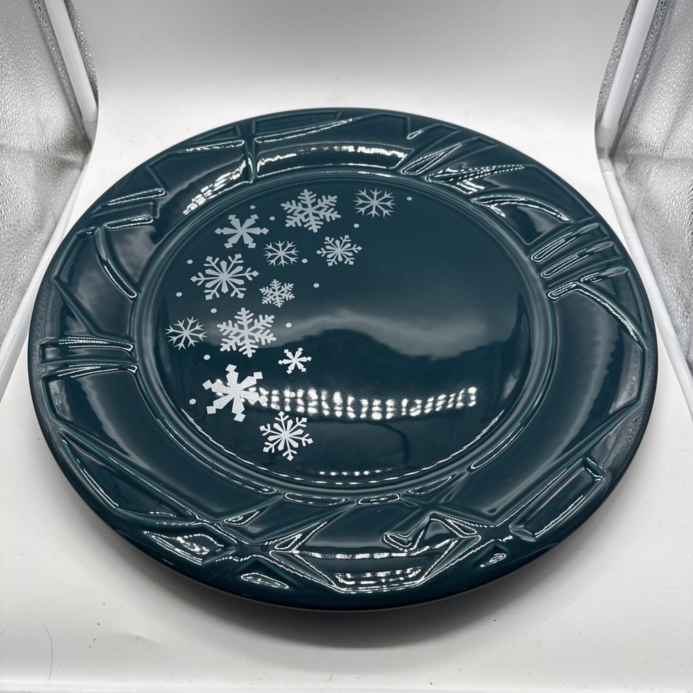 2000 Fiesta Salary Employee Snowflake Jonathan Parry Juniper Charger Plate BOX!